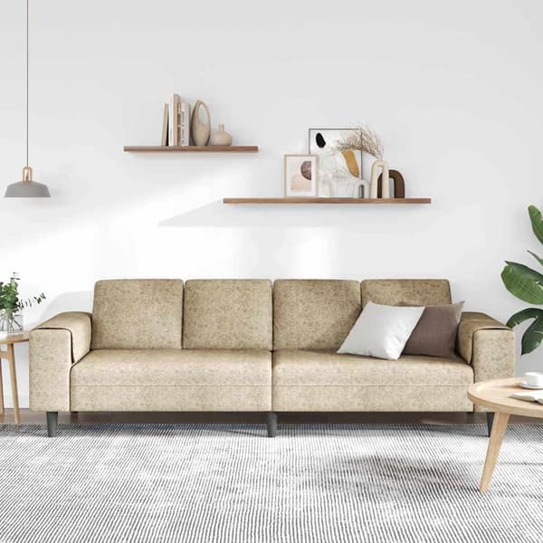 Vardagsrumsoffa Ljusgrå 250 x 77 x 76 cm