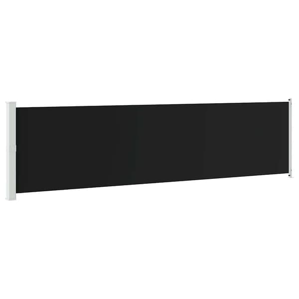 Infällbar sidomarkis 600x160 cm svart