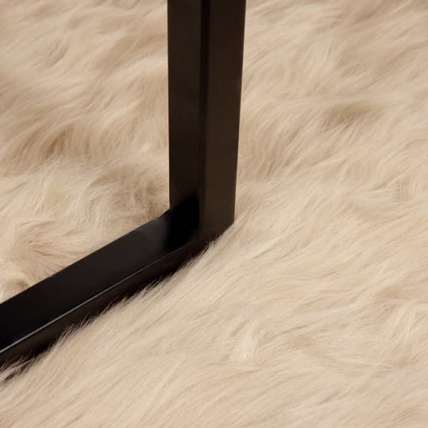 Fuskfäll matta TAFALLA Beige 160 x 230 cm Polyester