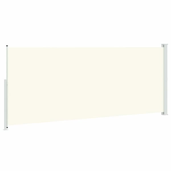 Infällbar sidomarkis 200x500 cm gräddvit