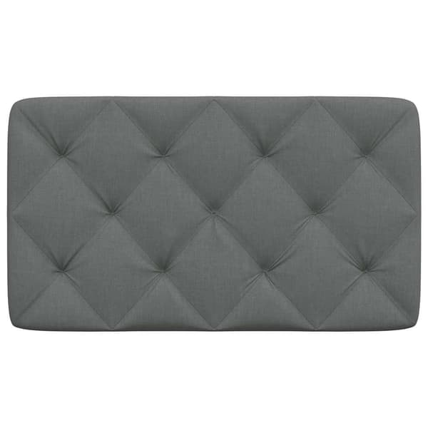 Headboard Cushion Dark Grey 80 cm Fabric