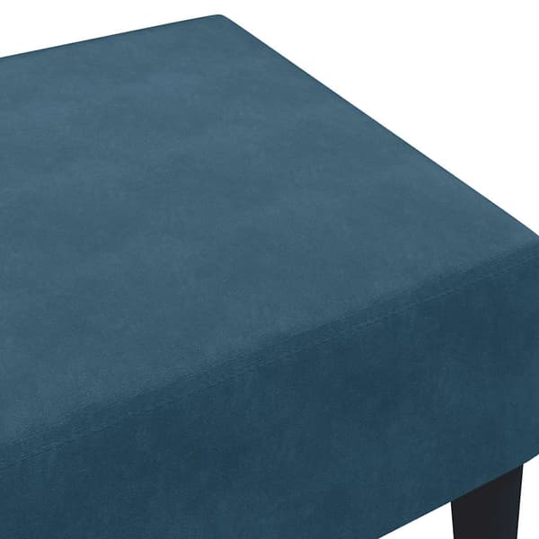 Fotpall Blå 77x55x31 cm sammet