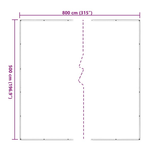 Växtskydd Transparent 5 x 8 m PE