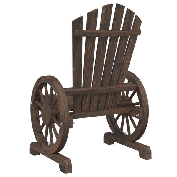 Adirondackstolar 2 st massivt granträ