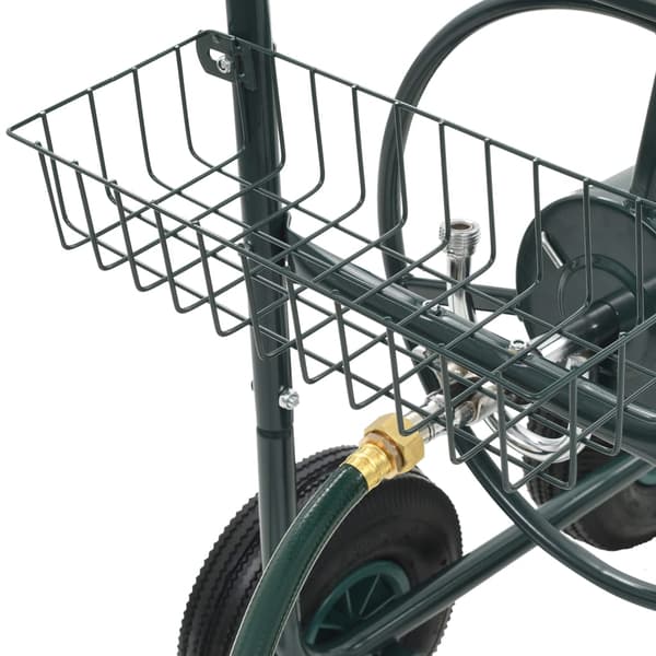 Slangvagn med 1/2" slangkoppling 75 m stål