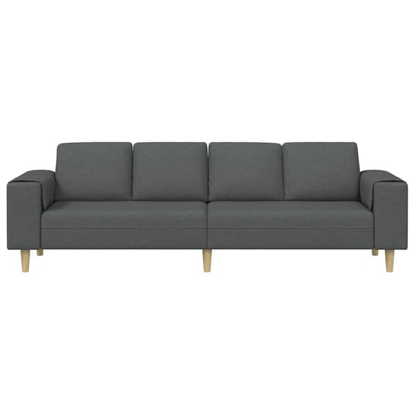 Vardagsrumsoffa Mörkgrå 250 x 77 x 76 cm Polyester