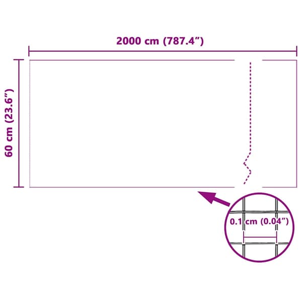 Insektsnät Vit 60 x 2000 cm Fiberglas