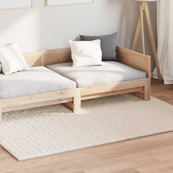 Områdesmattor Rektangulär SIROLO Beige 170 x 120 cm Polyester
