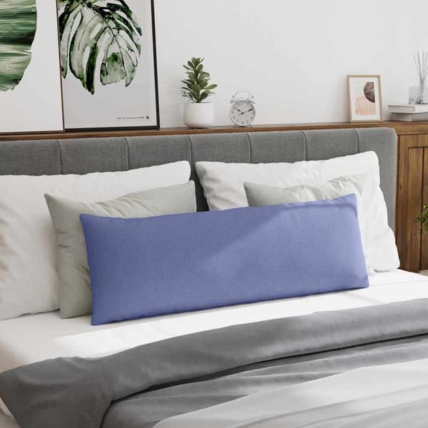 Sofakuddar 2 pcs Jeansblå 120 x 40 cm tyg