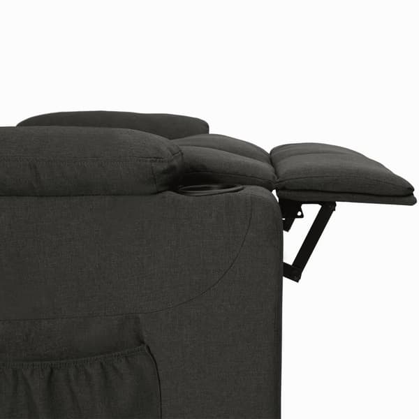 Reclinerfåtölj svart tyg