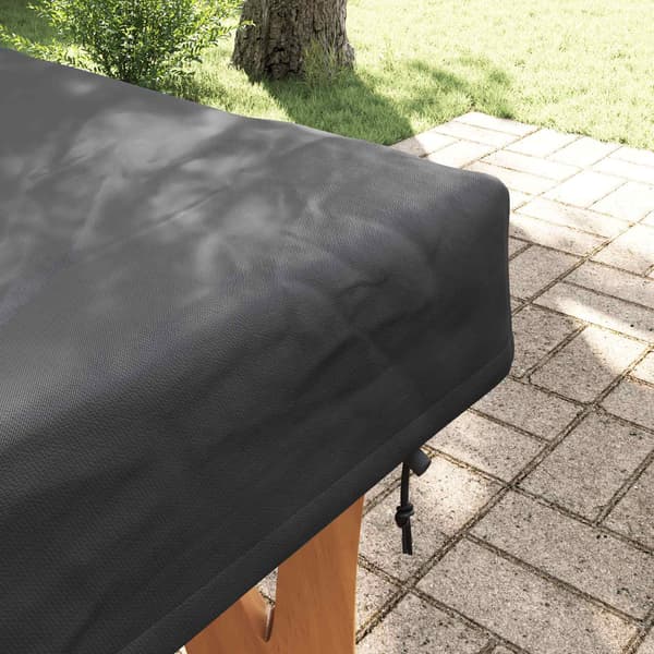 Bordskydd 182 x 92 x 15 cm tyg Rektangulär Vattentålig Svart