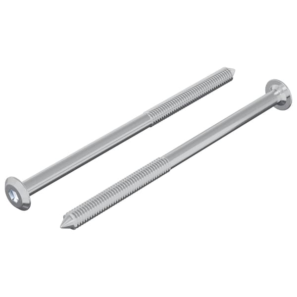Skruv 2 pcs Silver M6 x 100 mm Stål