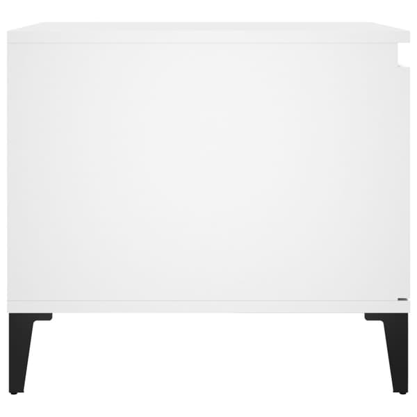 Soffbord vit 100x50x45 cm konstruerat trä