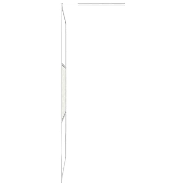 Duschvägg med ESG-glas stendesign 80x195 cm