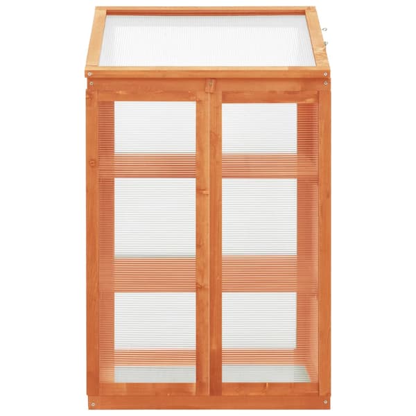 Växthus 60x45x100 cm granträ