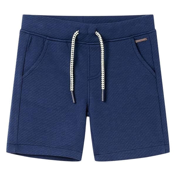Barnshorts med snöre mörkblå 128
