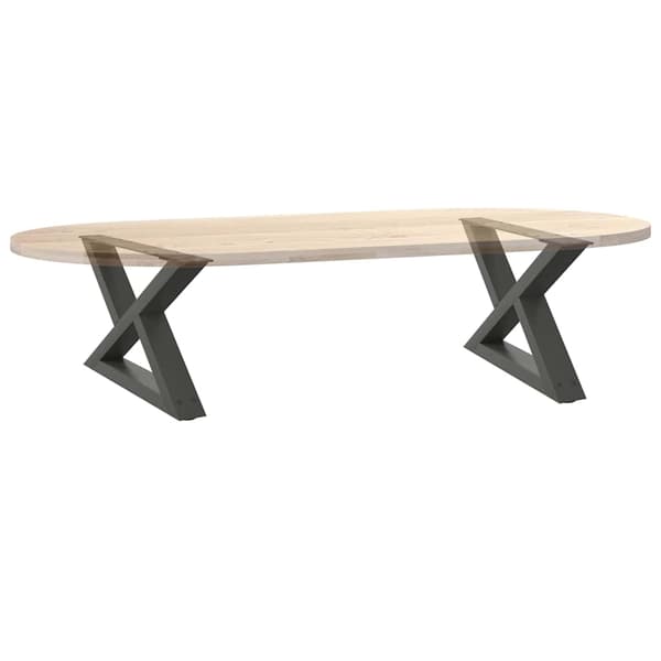Soffbordsben 2 st antracit 60x(30-31,3) cm stål