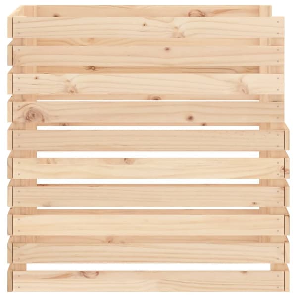 Kompostlåda 80x80x78 cm massiv furu