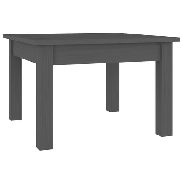Soffbord grå 45x45x30 cm massiv furu
