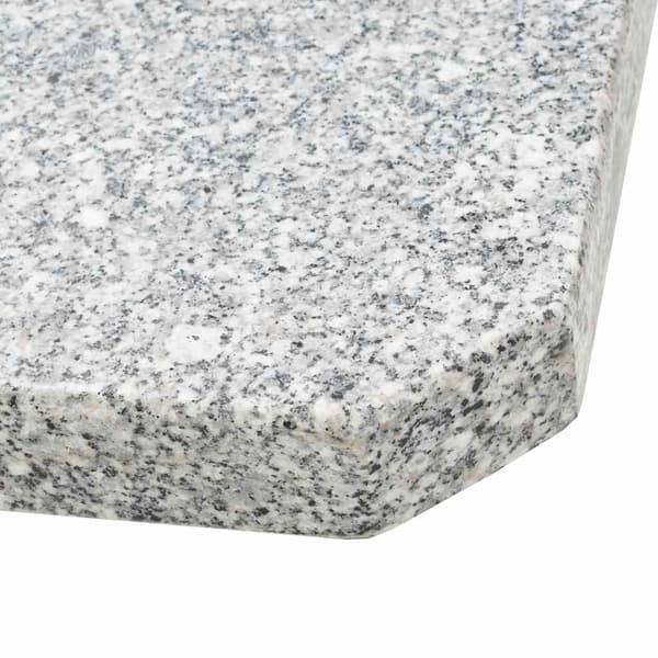 Parasoll viktplatta granit 25 kg kvadratisk grå