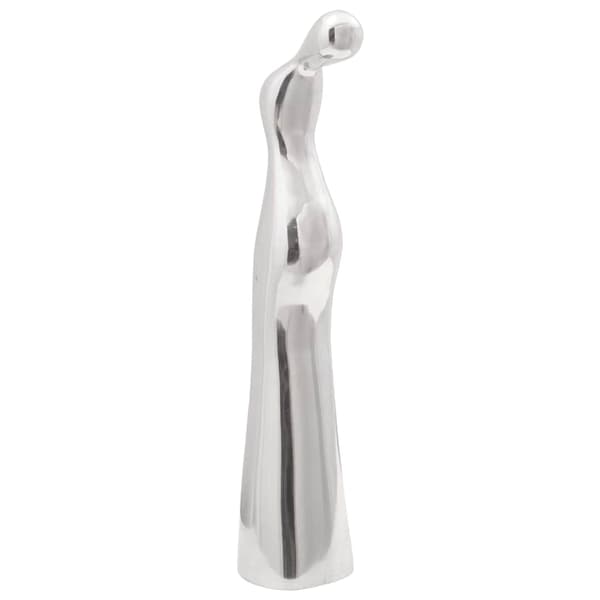 Skulptur Silver 10 x 16 x 49 cm Aluminium