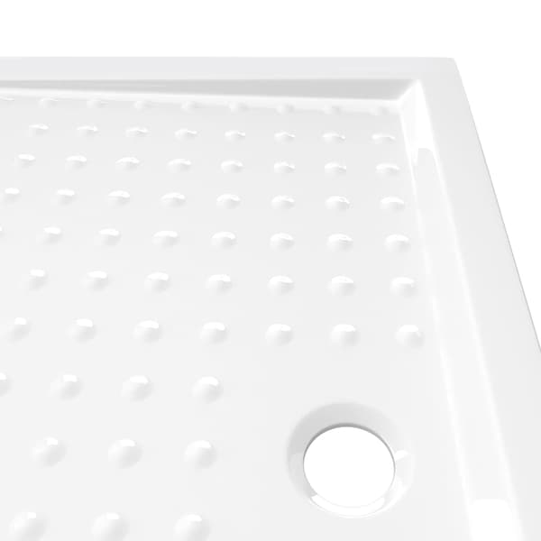 Duschkar med prickar vit 70x100x4 cm ABS