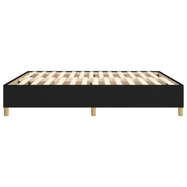 Boxspring-sängram svart 180x200 cm tyg