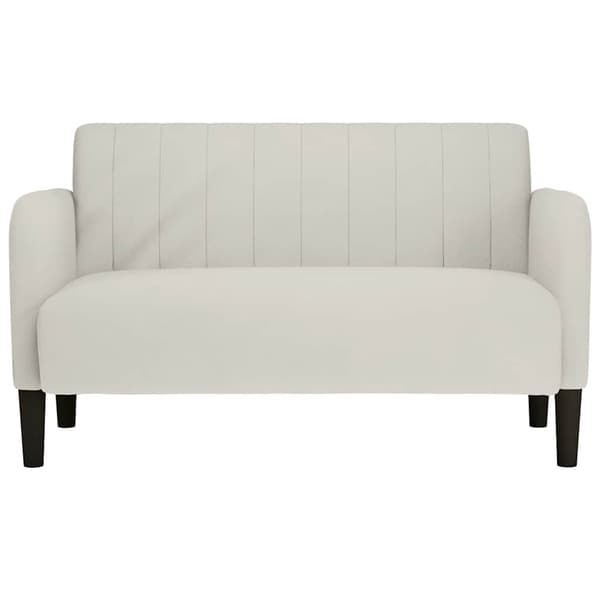 Loveseat soffa creme 109 cm sammet