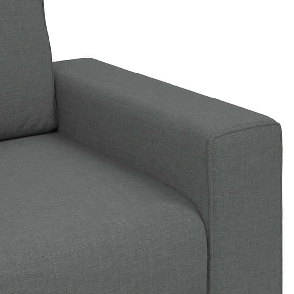 2-sitssoffa mörkgrå 180x77x82 cm tyg
