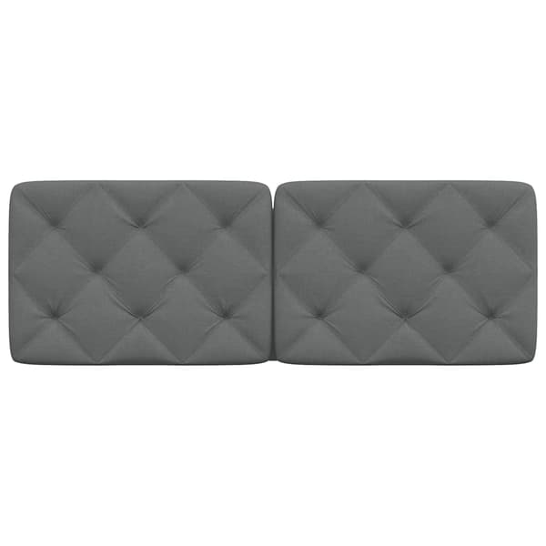 Headboard Cushion Dark Grey 120 cm Fabric