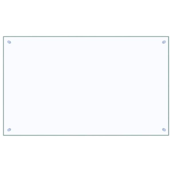 Köksskydd 2 st Transparent 100 x 60 cm härdat glas