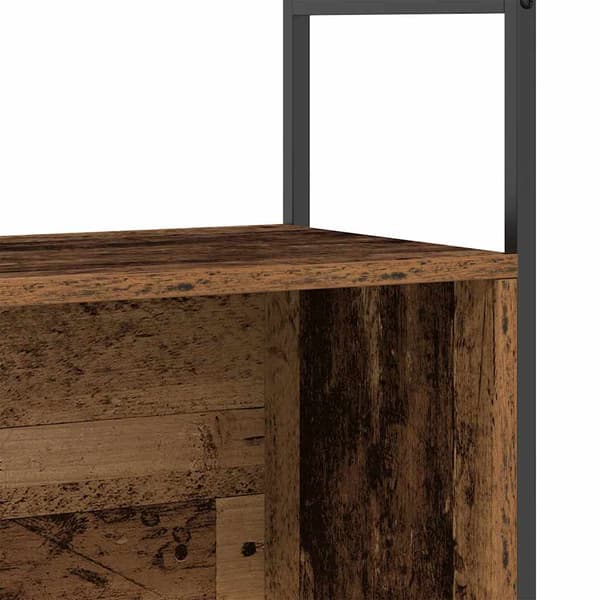 Hyllsystem 80 x 30 x 78,5 cm Konstruerat trä Rökt ek
