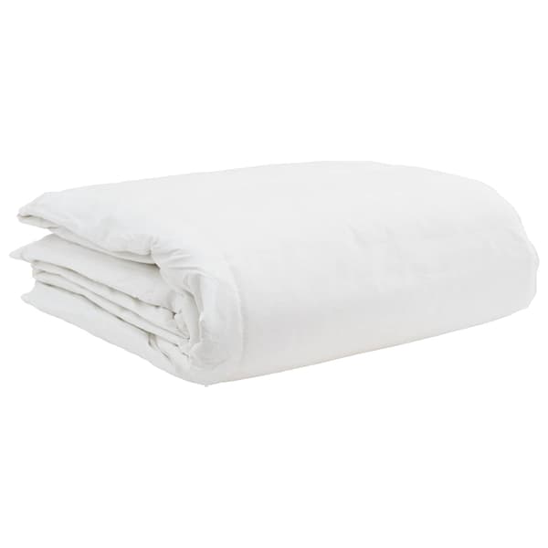 Täckeset med kudde 3 pcs Vit Dunfjäder