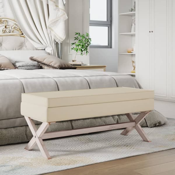 Förvaringspall 110x45x49 cm linne