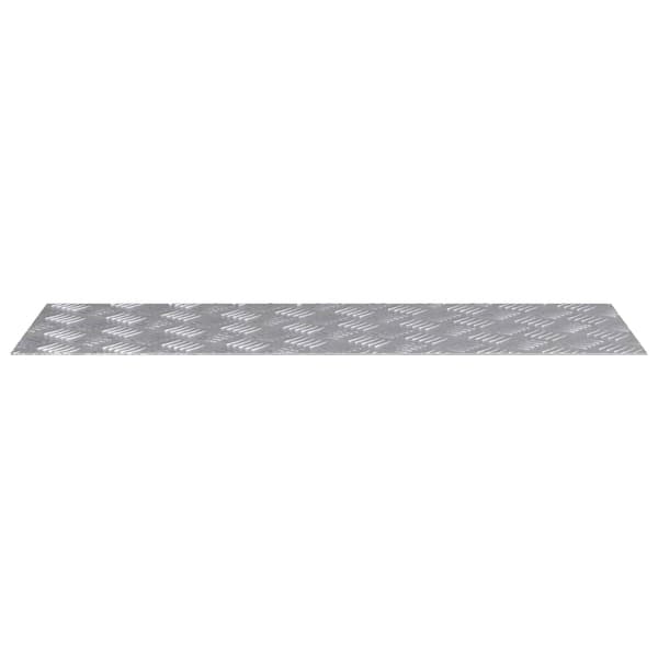 Trappsteg Rektangulär 4 pcs Silver 90 x 30 cm Aluminium