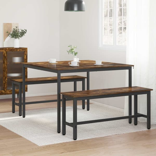 Matbord 110 x 110 x 75 cm METALL