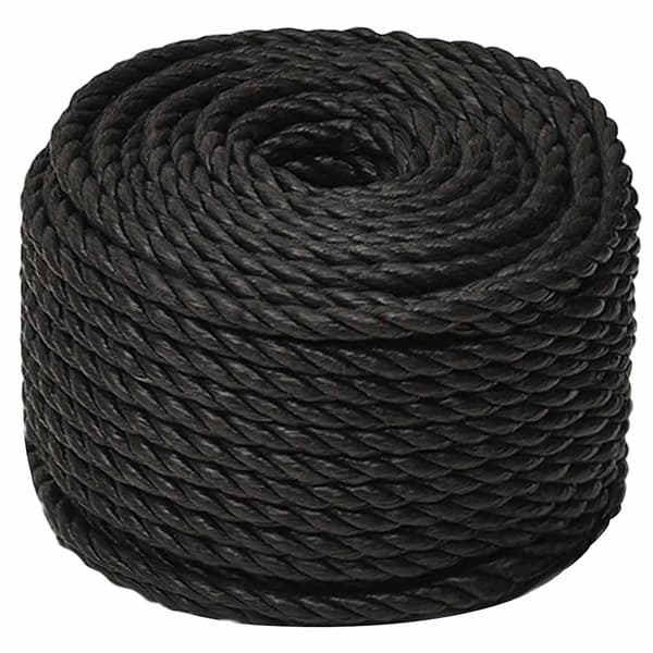 Rep svart 10 mm 50 m polypropen