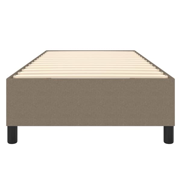 Boxspring-sängram Taupe 90x200 cm tyg