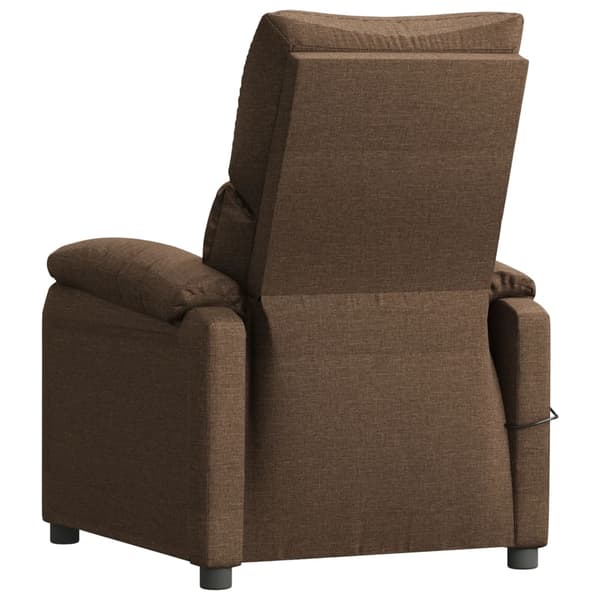 Massagefåtölj brun tyg