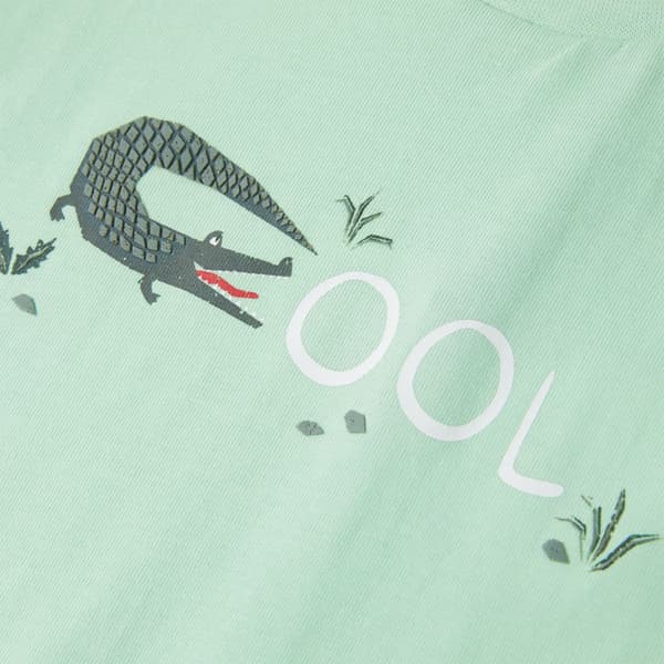 T-shirt med korta ärmar för barn ljusgrön 128