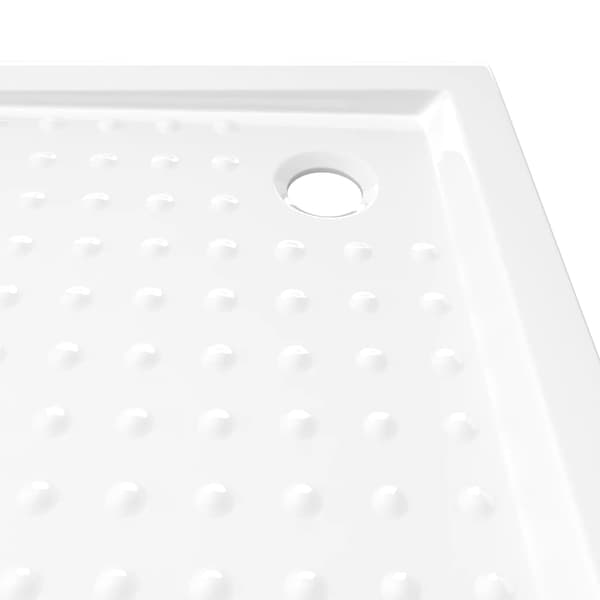 Duschkar med prickar vit 80x80x4 cm ABS