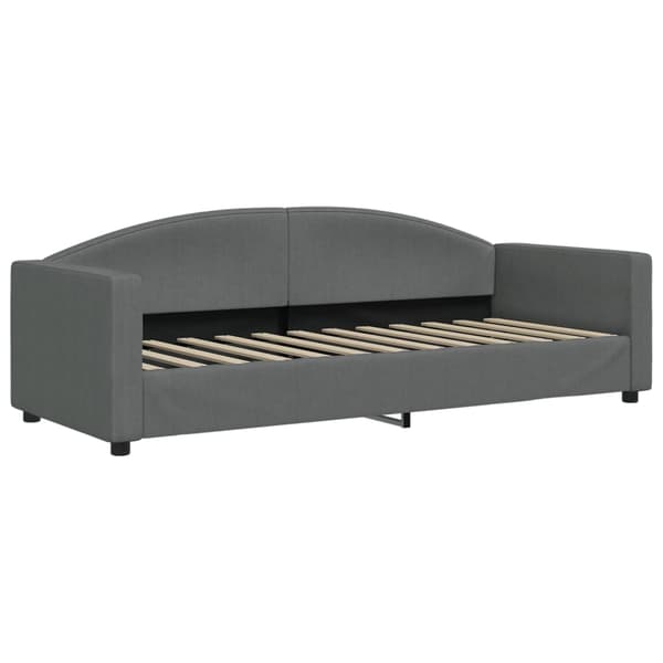 Dagbädd utdragbar mörkgrå 80x200 cm tyg