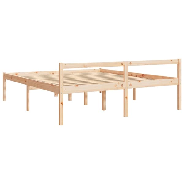 Säng 200x200 cm massiv furu