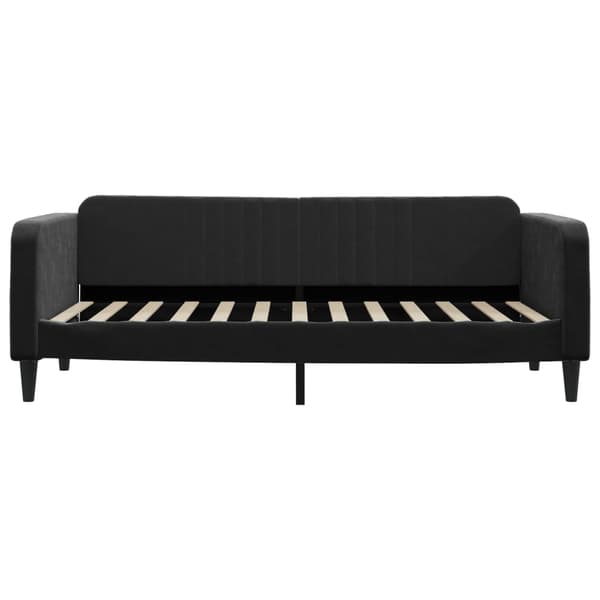 Dagbädd utdragbar svart 90x200 cm sammet