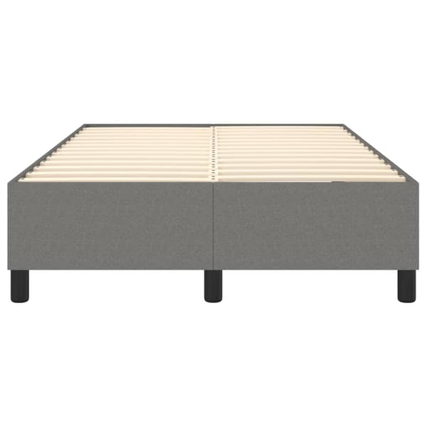 Boxspring-sängram mörkgrå 120x200 cm tyg