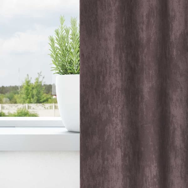 Sammetsgardiner 2 st Brun 175 x 140 cm Sammet