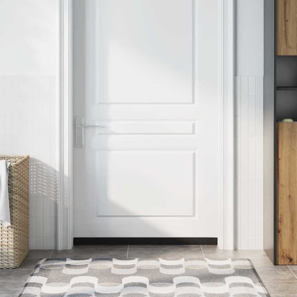 Självhäftande dörrborstlist 6 pcs Silver 100 cm