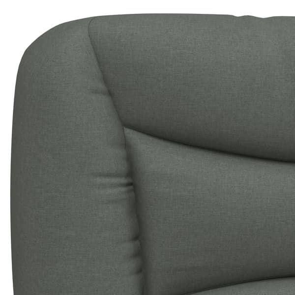 Headboard Cushion "Hvar" Dark Grey 90 cm Fabric