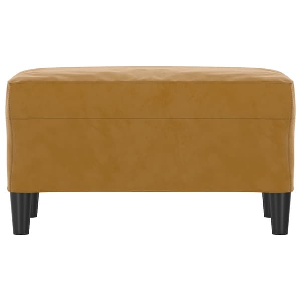 Bänk brun 70x35x41 cm sammet
