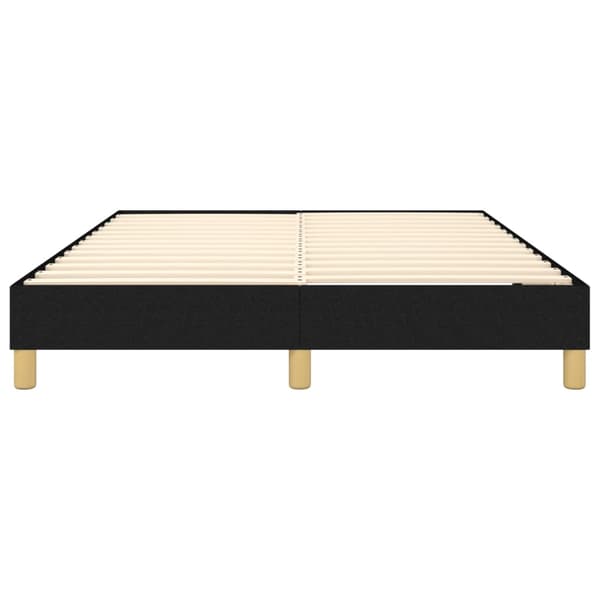 Boxspring-sängram svart 140x200 cm tyg
